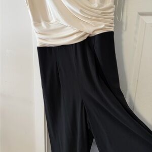 Lauren Ralph Lauren Elegant Cream and Black Jumpsuit
